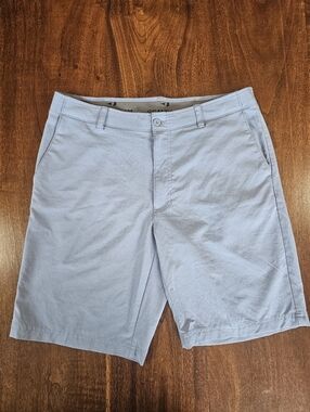Men's Grand Slam Blue Stretchy Shorts with Elastic Waistband Size 36